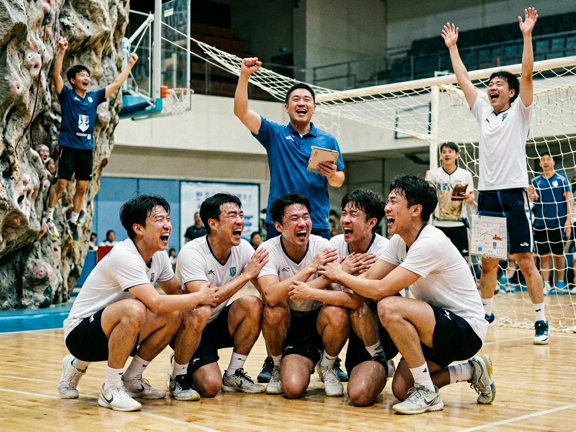 体育赛场准备,抽签结果